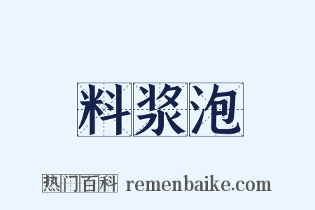 料浆泡是什么意思的图片